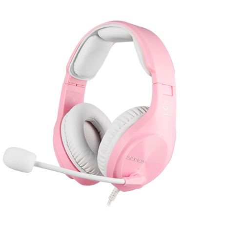 Commercial headset A2 microphone (White) SADES