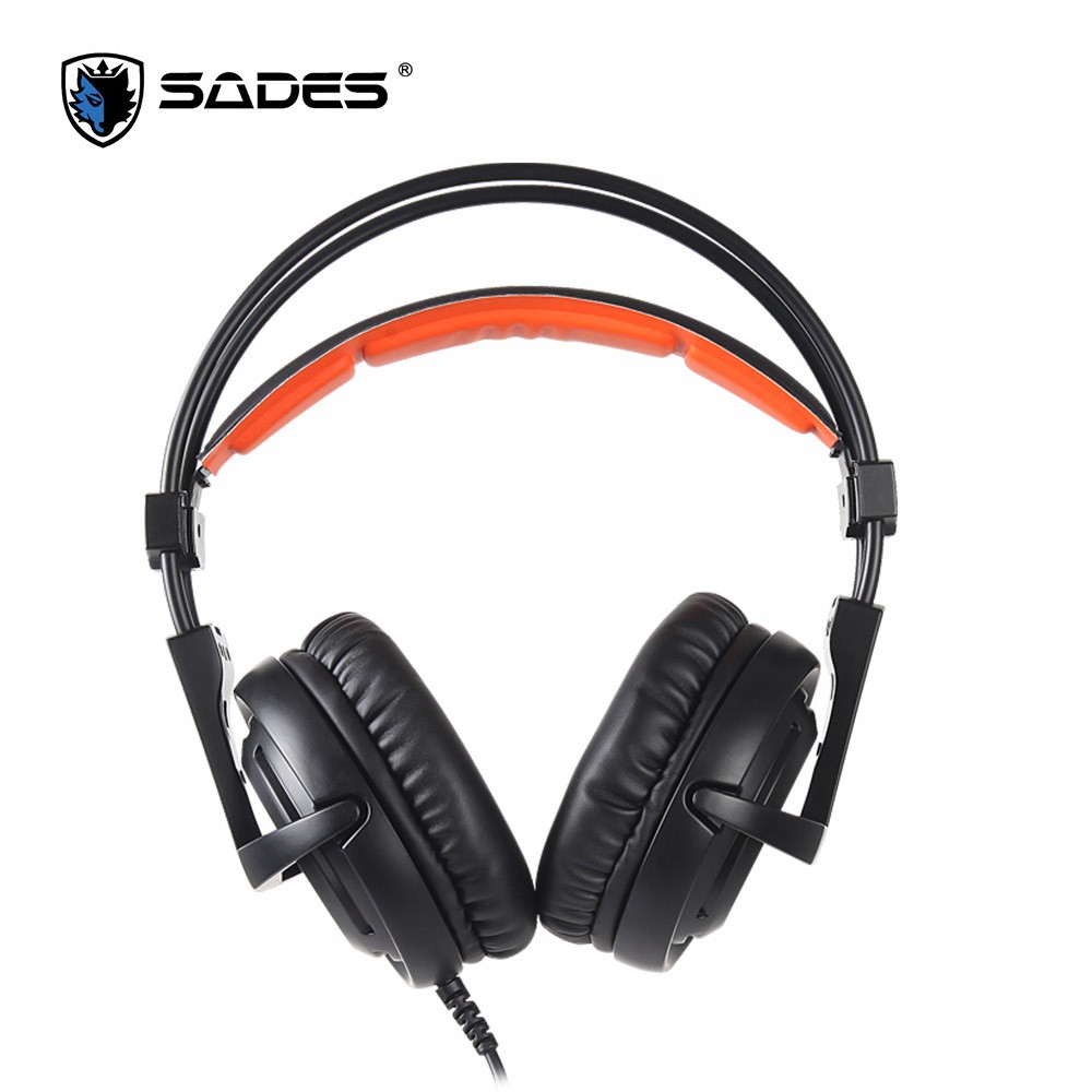 headset SADES black) 7.1 (Orange A6 Gaming (USB)